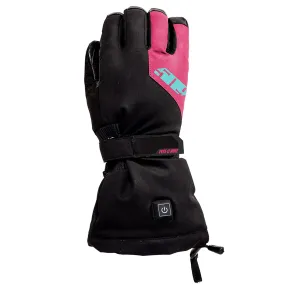 509  Backcountry Ignite Snowmobile Gloves Heated Waterproof Insulated Raspberry -