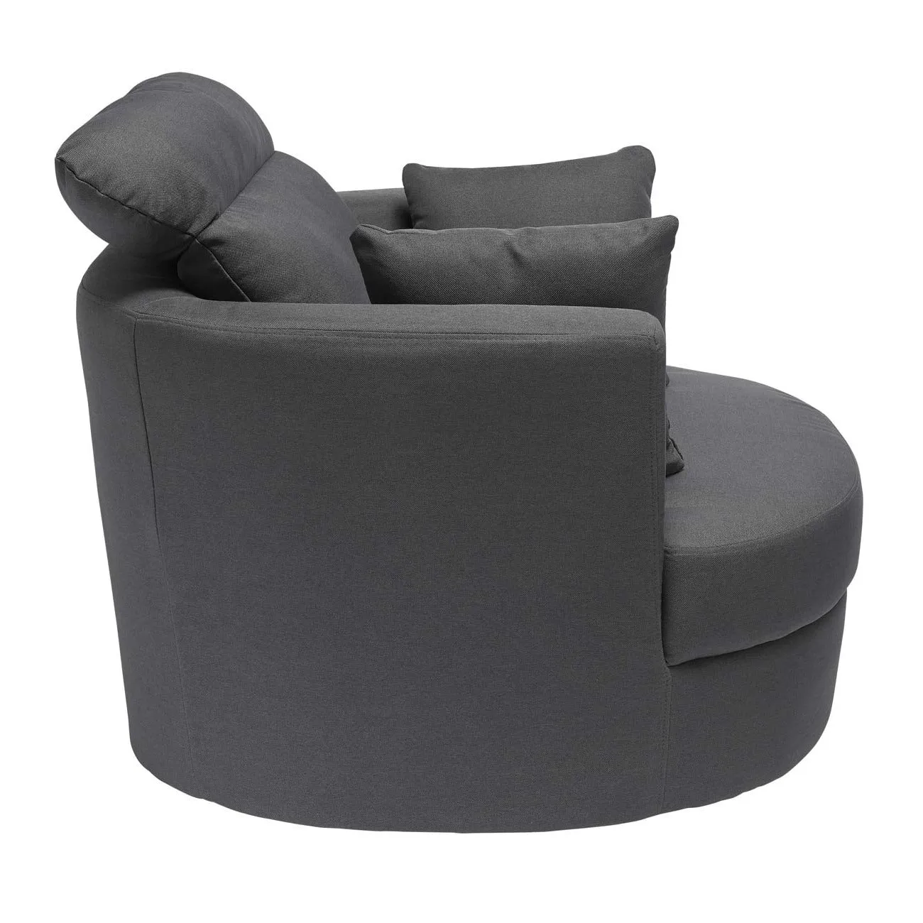 Bliss Grey Linen Sung Swivel Sofa