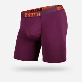 BN3TH Men's Classic Boxer Brief with Pouch, CABERNET/ORANGE