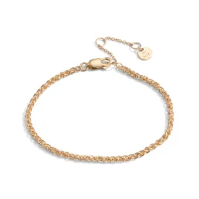 Braided Bracelet, 9kt Yellow Gold