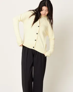 Featherweight Boyfriend Cardigan in Lemonade