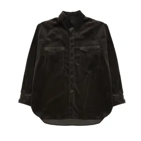 Kaptain Sunshine Corduroy CPO Shirt Jacket in Charcoal