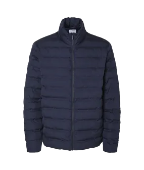 Padded Quilted Jacket - Navy