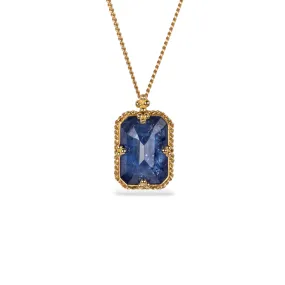 Tanzanite Rectangle Necklace